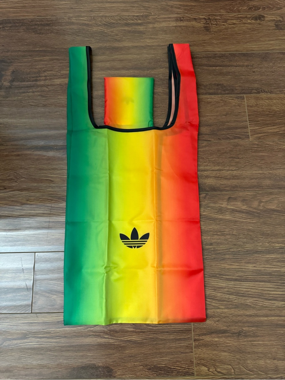 Adidas Gradient Trefoil Reusable Tote - Green Yellow, and Red (NEW)